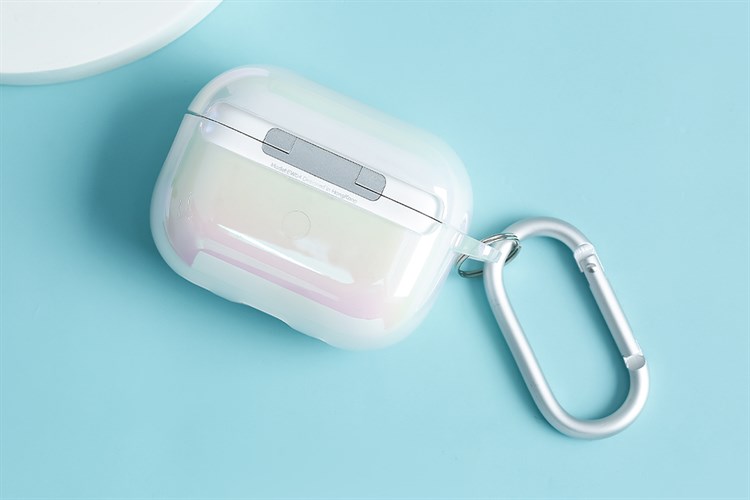 Túi đựng AirPods Pro 2 Nhựa cứng LAUT HOLO Hồng đào nhạt Màu Hồng nhạt