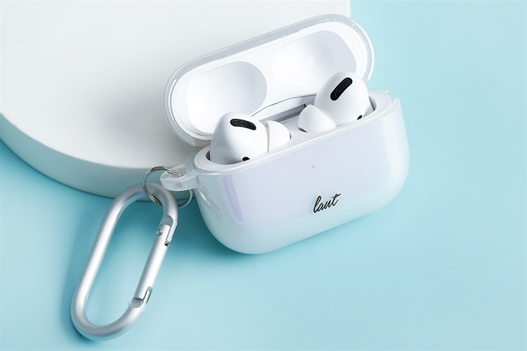 Túi đựng AirPods Pro 2 Nhựa cứng LAUT HOLO Hồng đào nhạt Màu Hồng nhạt