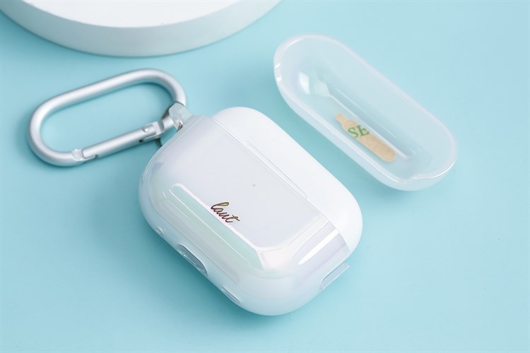 Túi đựng AirPods Pro 2 Nhựa cứng LAUT HOLO Hồng đào nhạt Màu Hồng nhạt