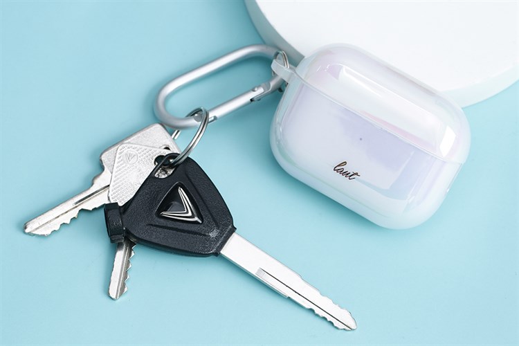 Túi đựng AirPods Pro 2 Nhựa cứng LAUT HOLO Hồng đào nhạt Màu Hồng nhạt