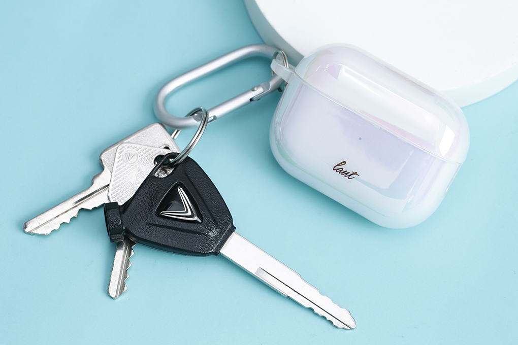 Túi đựng AirPods Pro 2 Nhựa cứng LAUT HOLO Hồng đào nhạt Màu Hồng nhạt