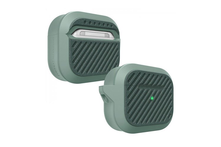 Túi đựng AirPods 3 Nhựa cứng viền dẻo LAUT CAPSULE IMPKT Màu Xanh rêu