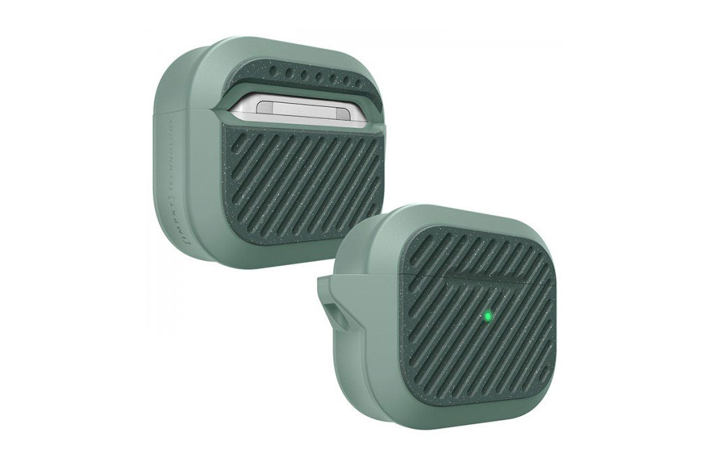 Túi đựng AirPods 3 Nhựa cứng viền dẻo LAUT CAPSULE IMPKT Màu Xanh rêu