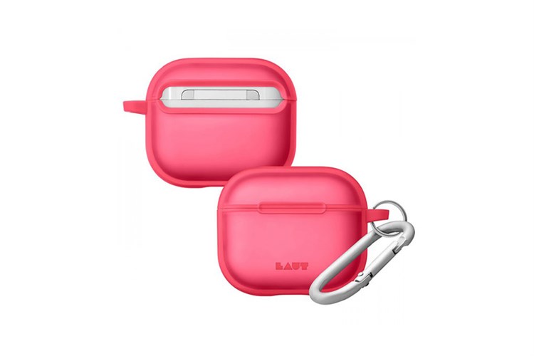 Túi đựng AirPods 3 Nhựa cứng viền dẻo Laut HUEX Màu Hồng