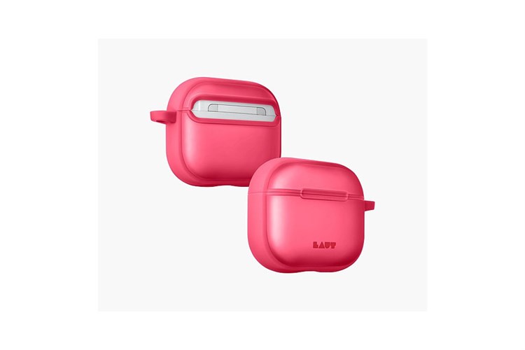 Túi đựng AirPods 3 Nhựa cứng viền dẻo Laut HUEX Màu Hồng