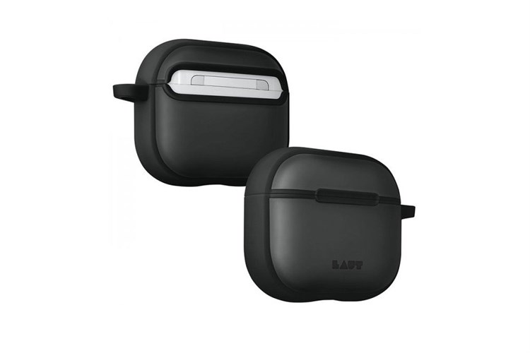 Túi đựng AirPods 3 Nhựa cứng viền dẻo Laut HUEX Màu Đen