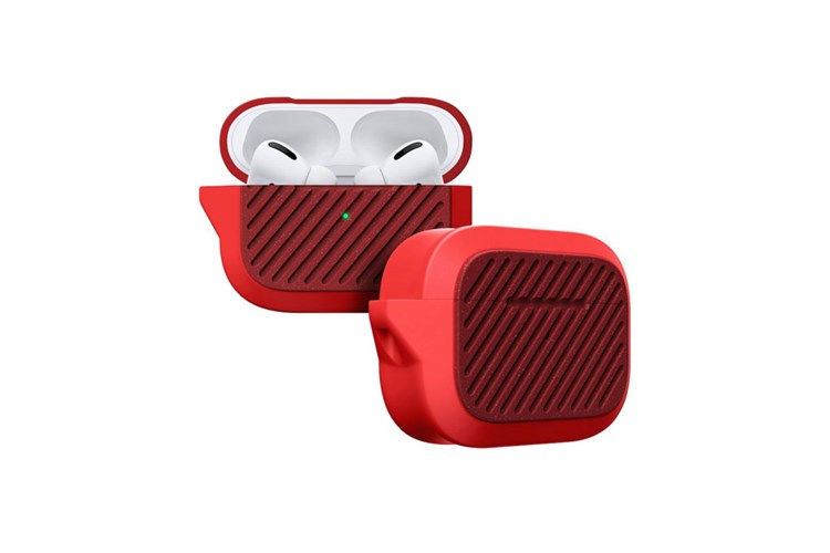 Túi đựng AirPods Pro Nhựa cứng viền dẻo Laut CAPSULE IMPKT Màu Cam đỏ
