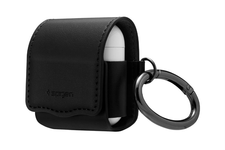 Túi đựng AirPods 1 & 2 Da SPIGEN Valentinus Đen Màu Đen