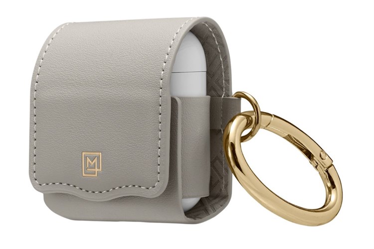 Túi đựng AirPods 1 & 2 Da SPIGEN La Manon Xám Màu Xám