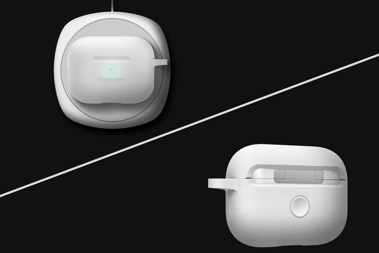 Túi đựng AirPods Pro Silicone SPIGEN Trắng Màu Trắng