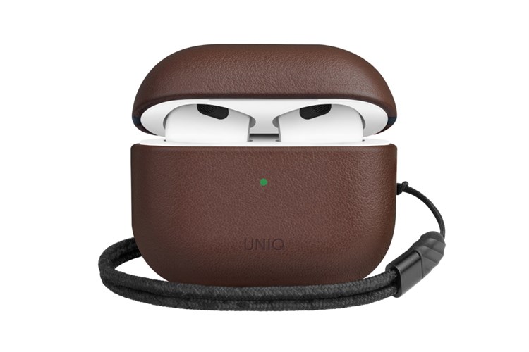 Túi đựng AirPods 3 Da UNIQ TERRA GENIUNE Màu Nâu