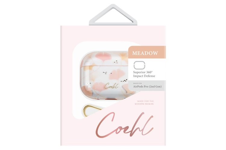 Túi đựng AirPods Pro 2 Silicone UNIQ COEHL MEADOW Liquid Trắng hồng Màu Trắng - Hồng