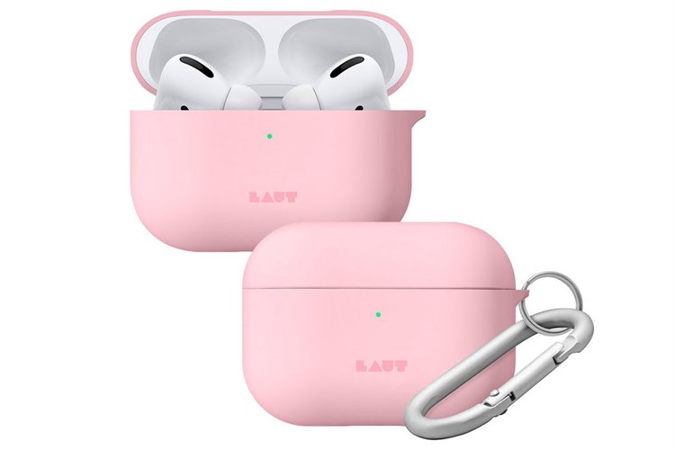 Túi đựng AirPods Pro Nhựa cứng viền dẻo Laut HUEX PASTEL Màu Hồng
