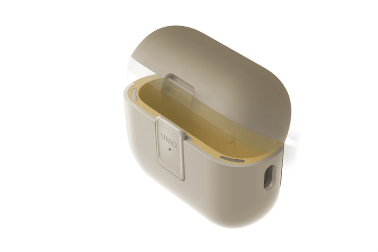Túi đựng AirPods Pro 2 nhựa PC TPU UniQ Clyde Lock Case Màu vàng