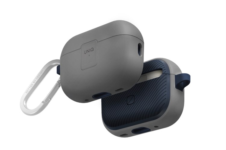 Túi đựng AirPods Pro 2 nhựa PC TPU UniQ Clyde Lock Case Màu Xám