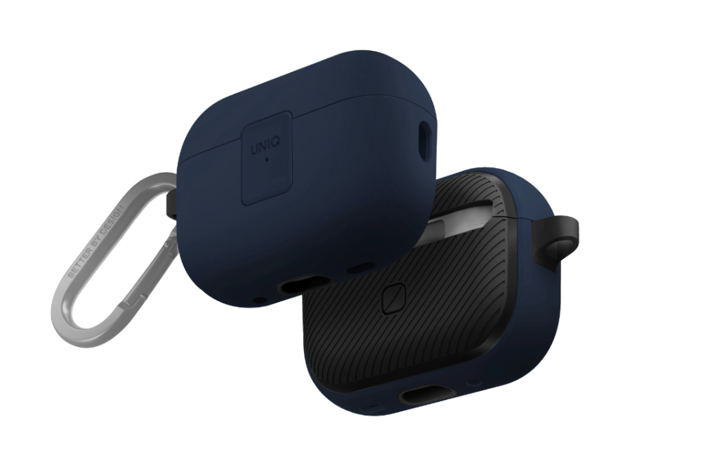 Túi đựng AirPods Pro 2 nhựa PC TPU UniQ Clyde Lock Case Màu Xanh Dương