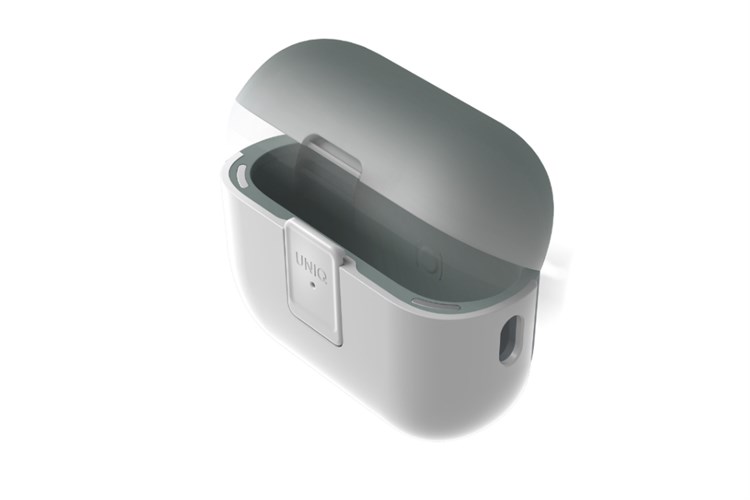 Túi đựng AirPods Pro 2 nhựa PC TPU UniQ Clyde Lock Case Màu Xanh mint