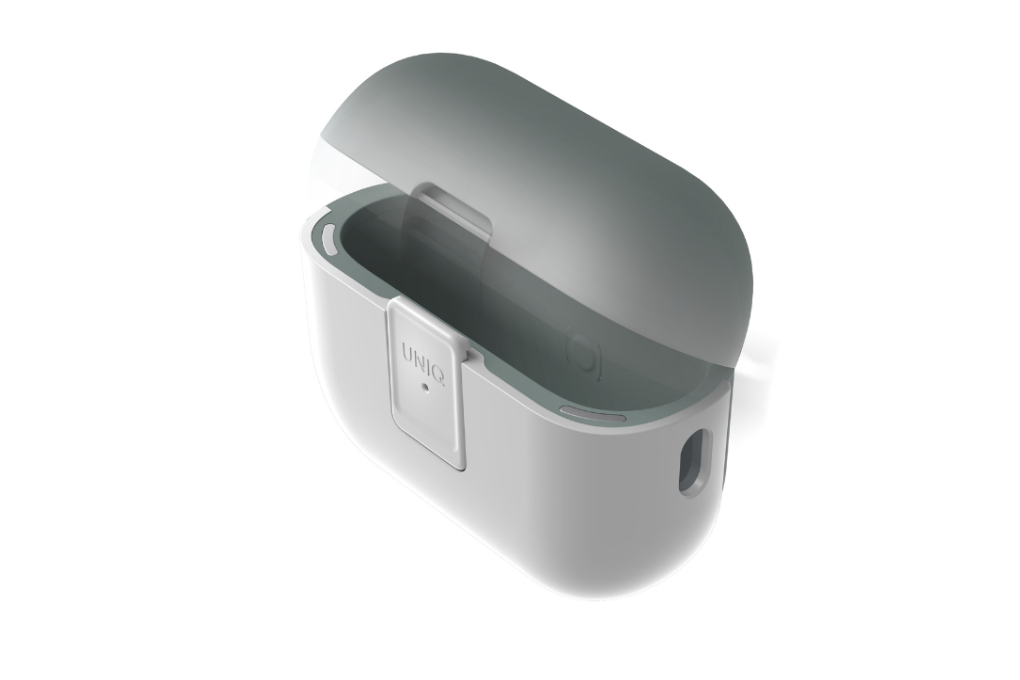 Túi đựng AirPods Pro 2 nhựa PC TPU UniQ Clyde Lock Case Màu Xanh mint