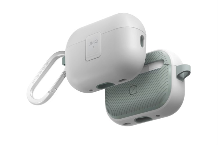 Túi đựng AirPods Pro 2 nhựa PC TPU UniQ Clyde Lock Case Màu Xanh mint