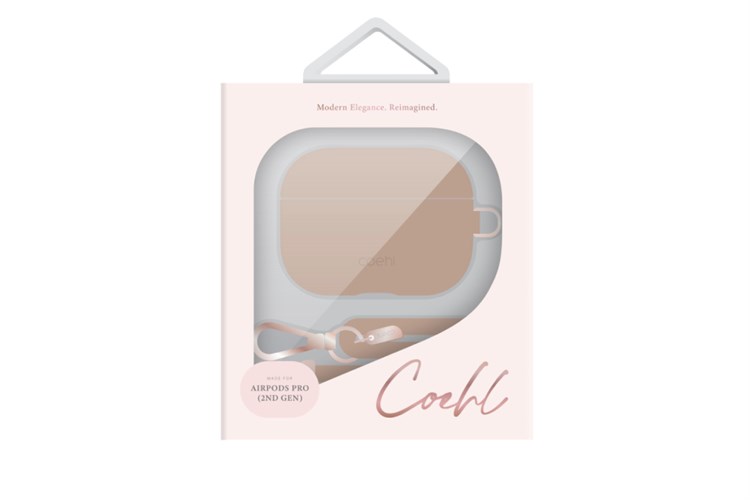 Túi đựng AirPods Pro 2 da PU nhựa PC UNIQ Coehl Haven Màu Da