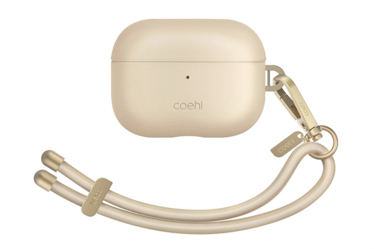 Túi đựng AirPods Pro 2 da PU nhựa PC UNIQ Coehl Haven Màu Kem