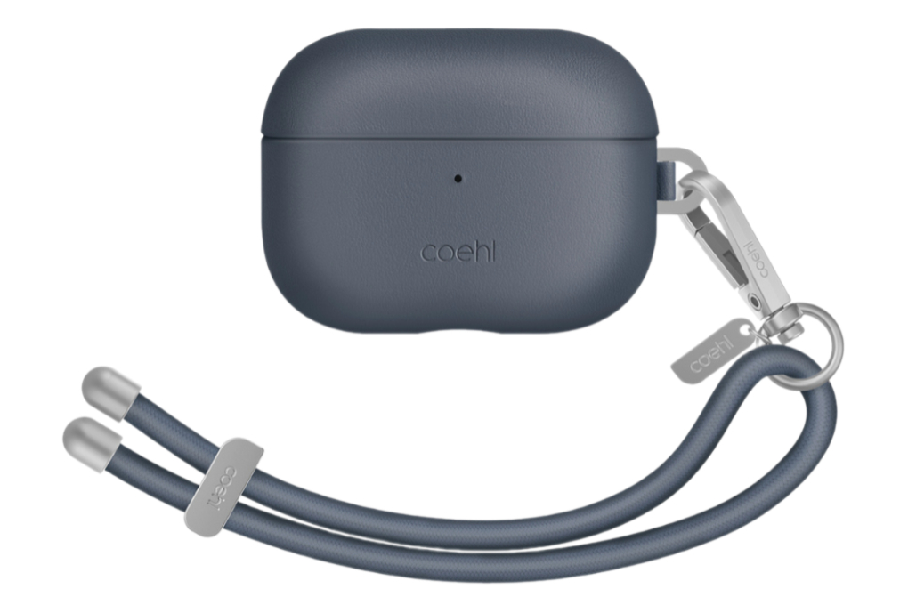 Túi đựng AirPods Pro 2 da PU nhựa PC UNIQ Coehl Haven Màu Xanh Dương