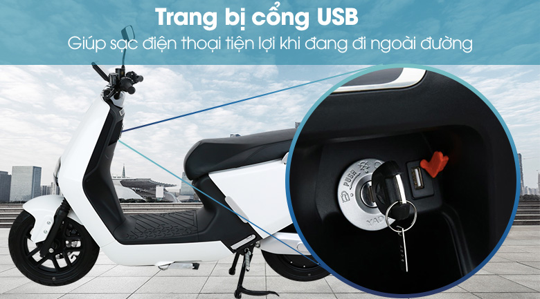 Xe máy điện Yadea G5 Trắng