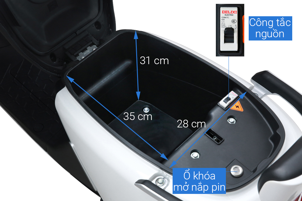 Xe máy điện Yadea G5 Trắng - 12