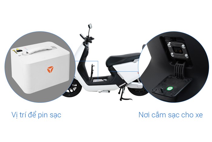 Xe máy điện Yadea G5 Trắng