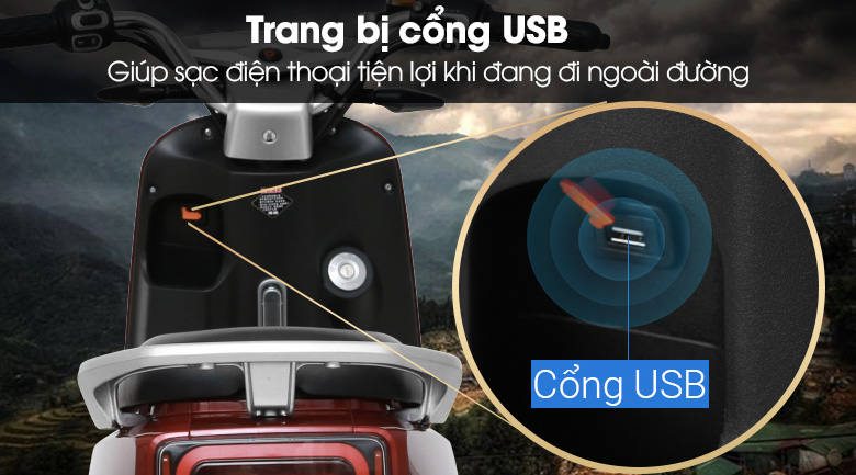 Xe máy điện Yadea E3 Đỏ