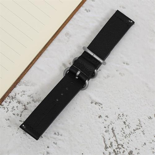 Dây da tổng hợp đồng hồ 20mm G041 Đen Màu Đen
