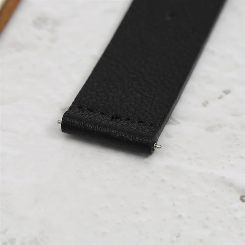 Dây da tổng hợp đồng hồ 20mm G041 Đen Màu Đen