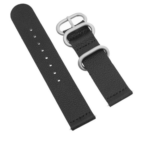 Dây da tổng hợp đồng hồ 20mm G041 Đen