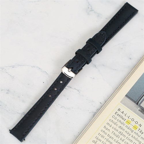 Dây da tổng hợp đồng hồ 12mm G027 Xanh dương Màu Xanh Dương