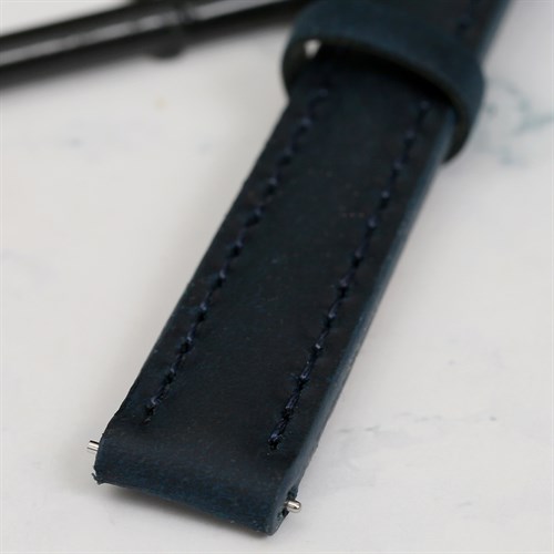 Dây da tổng hợp đồng hồ 12mm G027 Xanh dương Màu Xanh Dương