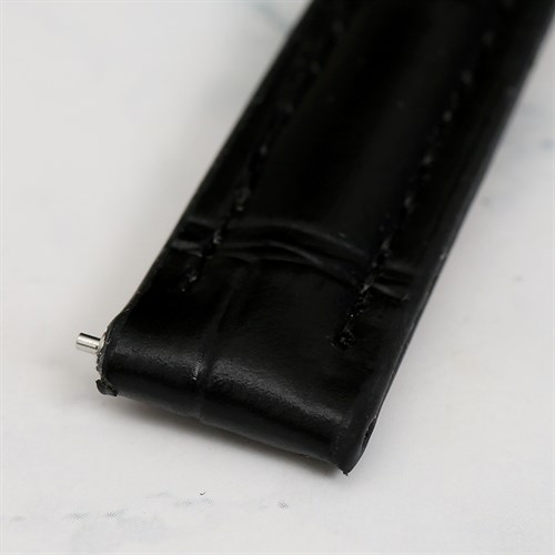 Dây da tổng hợp đồng hồ 12mm G069 Đen Màu Đen