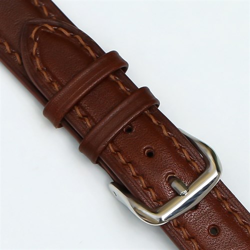 Dây da tổng hợp đồng hồ 16mm DVM5K1 Nâu Màu Nâu