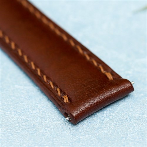 Dây da đồng hồ 18 mm nâu DVM5K1 Màu Nâu nhạt