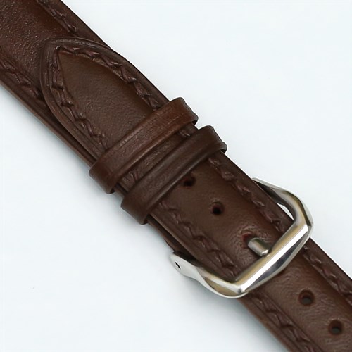 Dây da tổng hợp đồng hồ 16mm DVM6K1 Nâu Màu Nâu