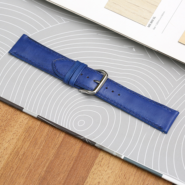Dây da đồng hồ 22mm DVM6K1 Xanh dương Màu Xanh Dương