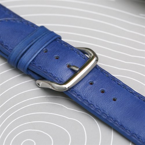 Dây da đồng hồ 22mm DVM6K1 Xanh dương Màu Xanh Dương