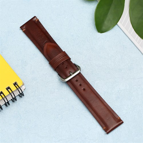 Dây da đồng hồ DVM6K5 Nâu nhạt size 24mm Màu Nâu nhạt