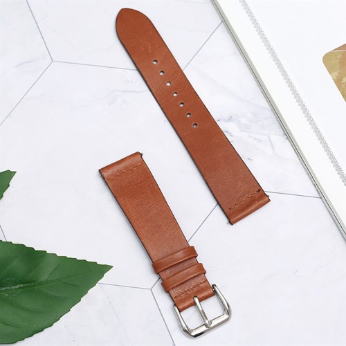 Dây da đồng hồ 20 mm nâu SAM1K3 Màu Nâu nhạt