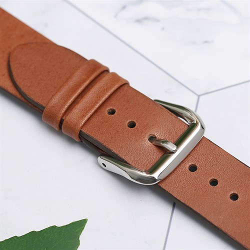 Dây da đồng hồ 20 mm nâu SAM1K3 Màu Nâu nhạt