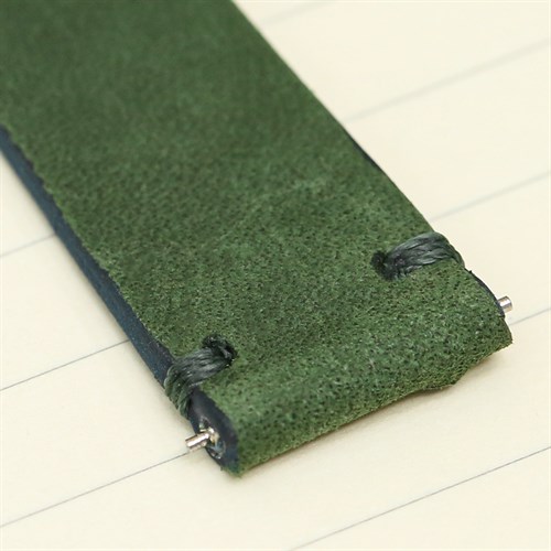 Dây da tổng hợp đồng hồ 16mm SAM1K5 Xanh lá Màu Xanh lá