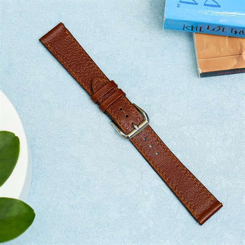 Dây da tổng hợp đồng hồ 18mm CKM1K1 Nâu Màu Nâu