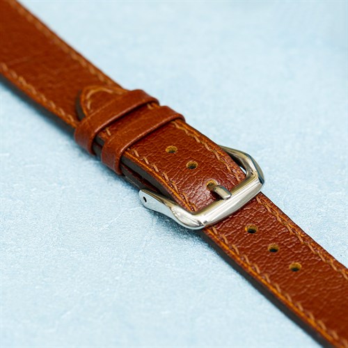 Dây da tổng hợp đồng hồ 18mm CKM1K1 Nâu Màu Nâu