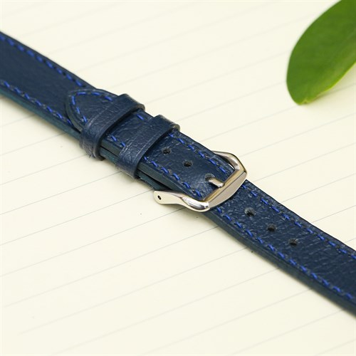 Dây da tổng hợp đồng hồ 16mm CKM1K2 Xanh dương Màu Xanh Dương