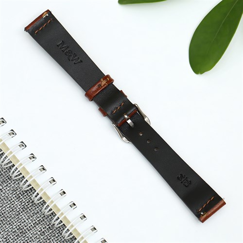 Dây da tổng hợp đồng hồ 16mm CKM1K3 Nâu Màu Nâu