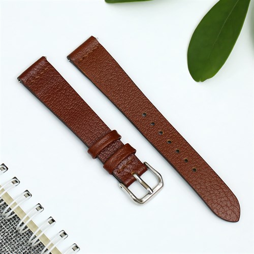 Dây da tổng hợp đồng hồ 16mm CKM1K3 Nâu Màu Nâu